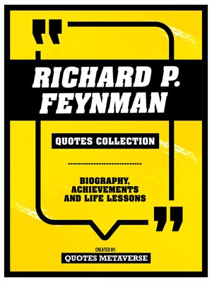 cover image of Richard P. Feynman--Quotes Collection